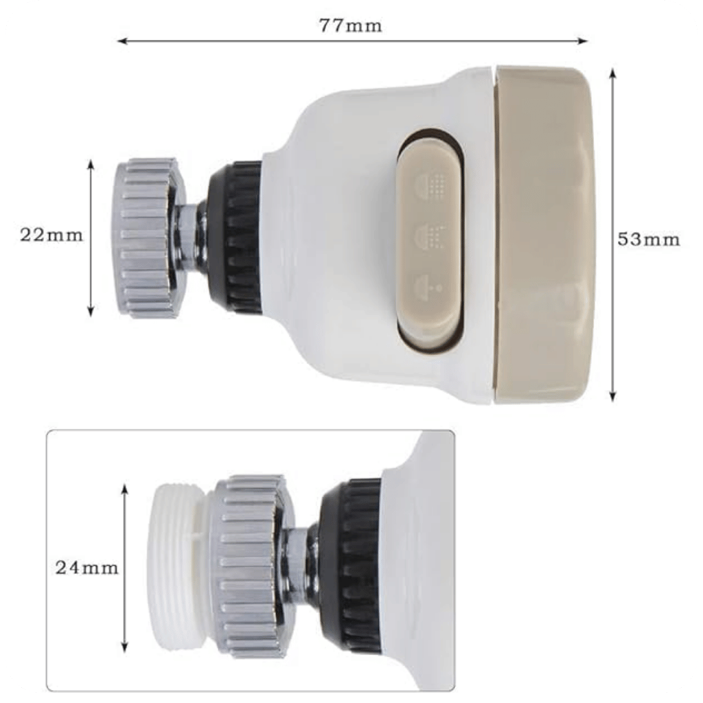 360° Faucet Swivel Head | Super Head 360