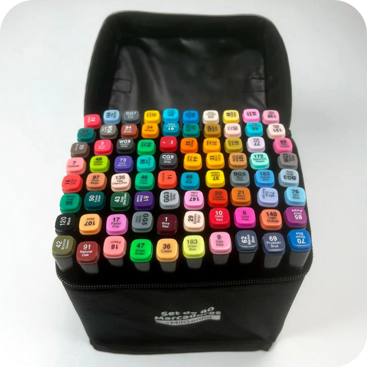 Set of 80 Markers in Case | ColorCase