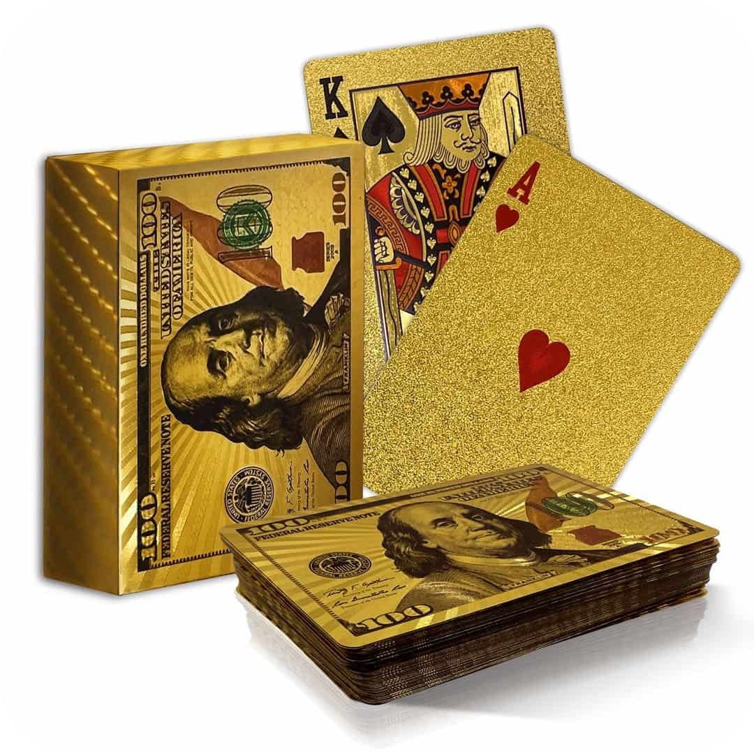 24K Gold-Finish Poker Cards | GoldDeck