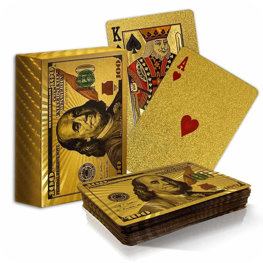 24K Gold-Finish Poker Cards | GoldDeck