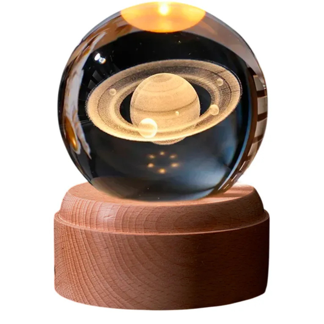 3D Crystal Space Design Lamp | CosmicSphere