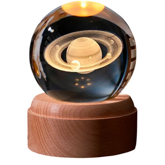 3D Crystal Space Design Lamp | CosmicSphere