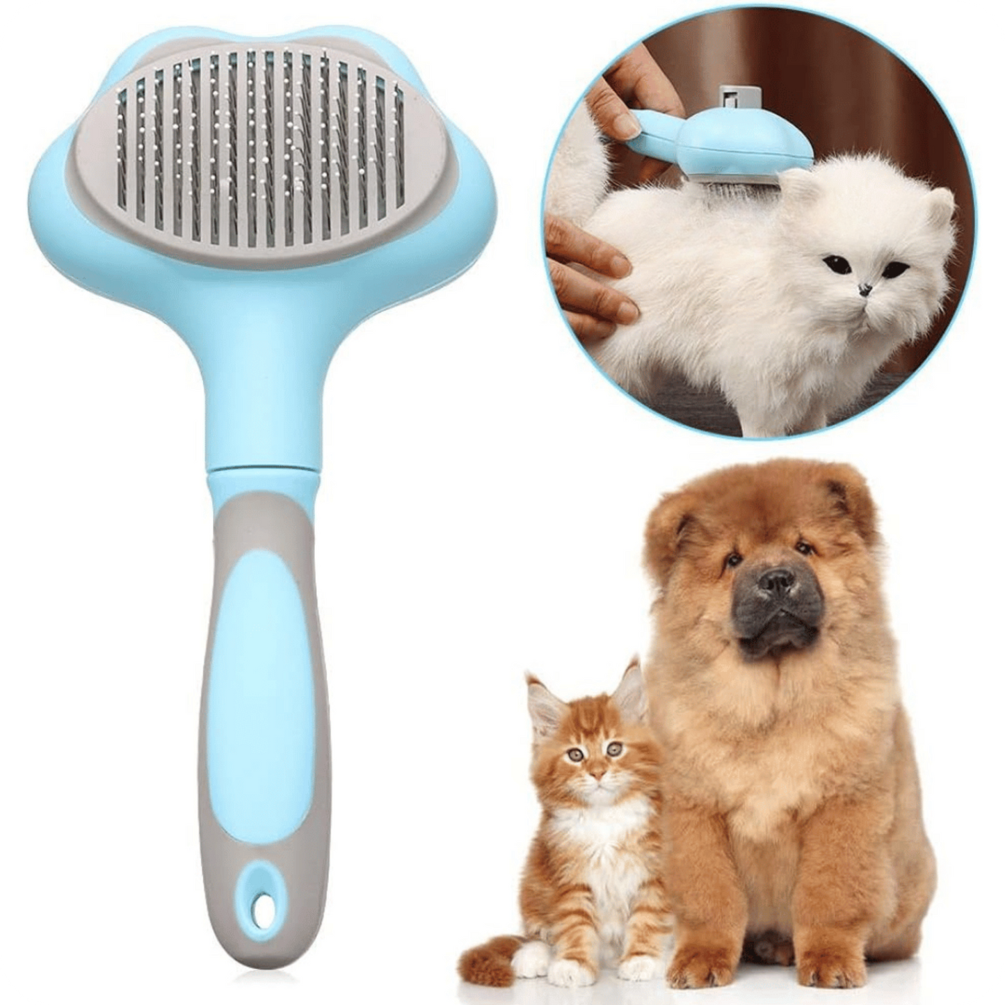 Metal Bristle Pet Brush | Pelufino Pro
