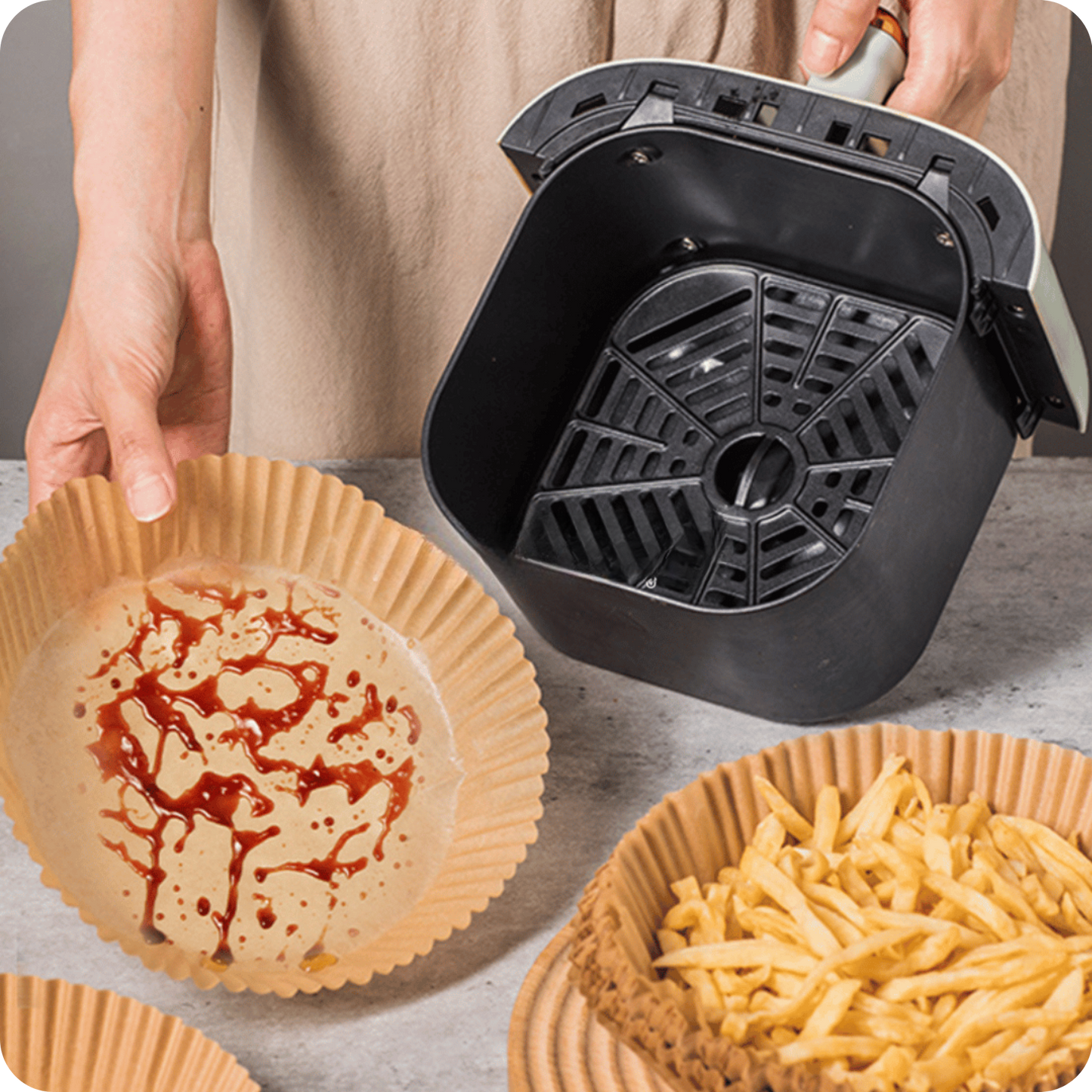 Air Fryer Paper Basket Pack of 50 | PaperFry