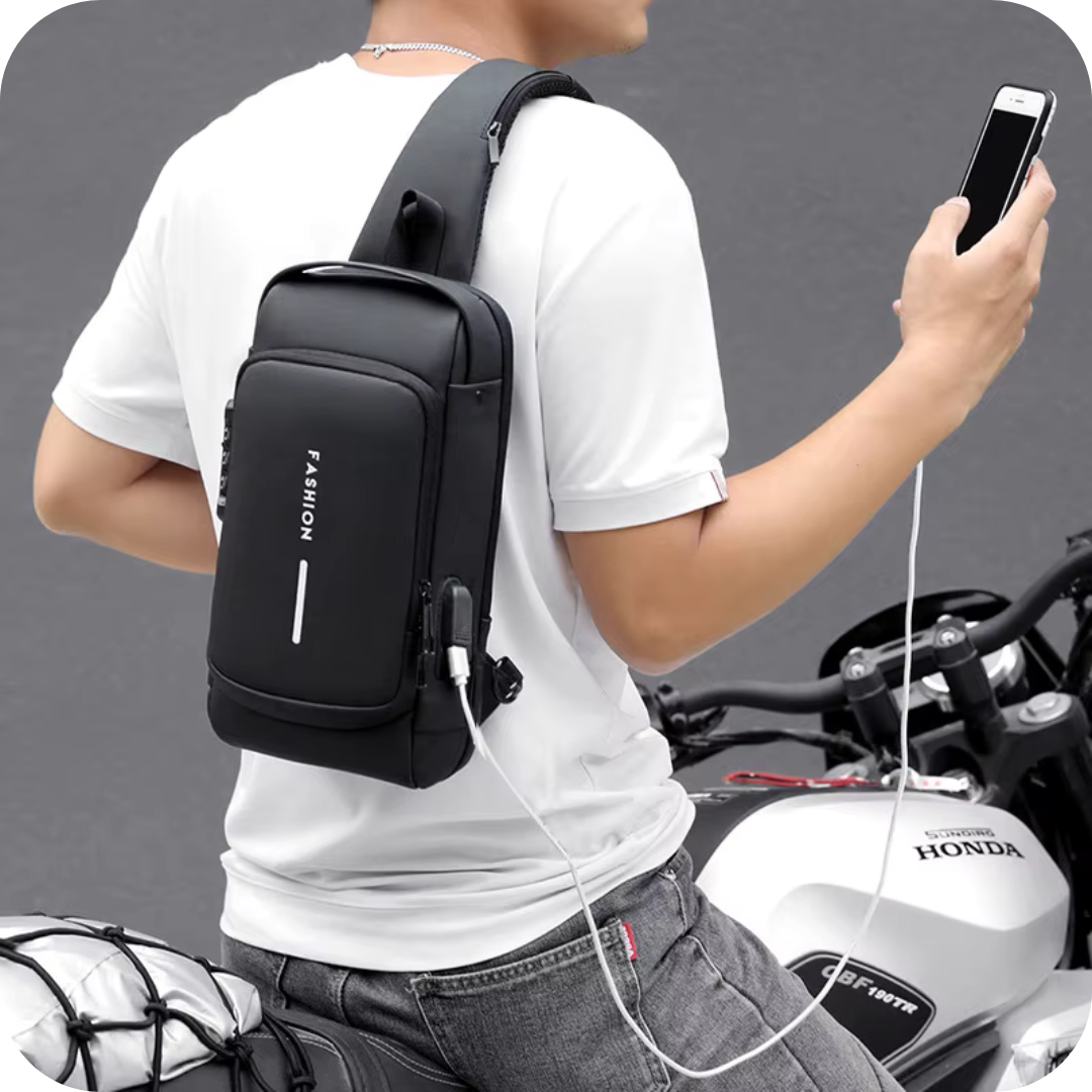 Anti-Theft Crossbody Bag with USB Port | UrbanPack