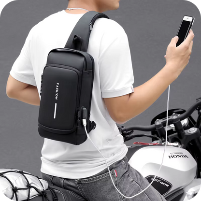 Anti-Theft Crossbody Bag with USB Port | UrbanPack