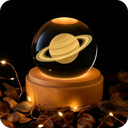 3D Crystal Space Design Lamp | CosmicSphere