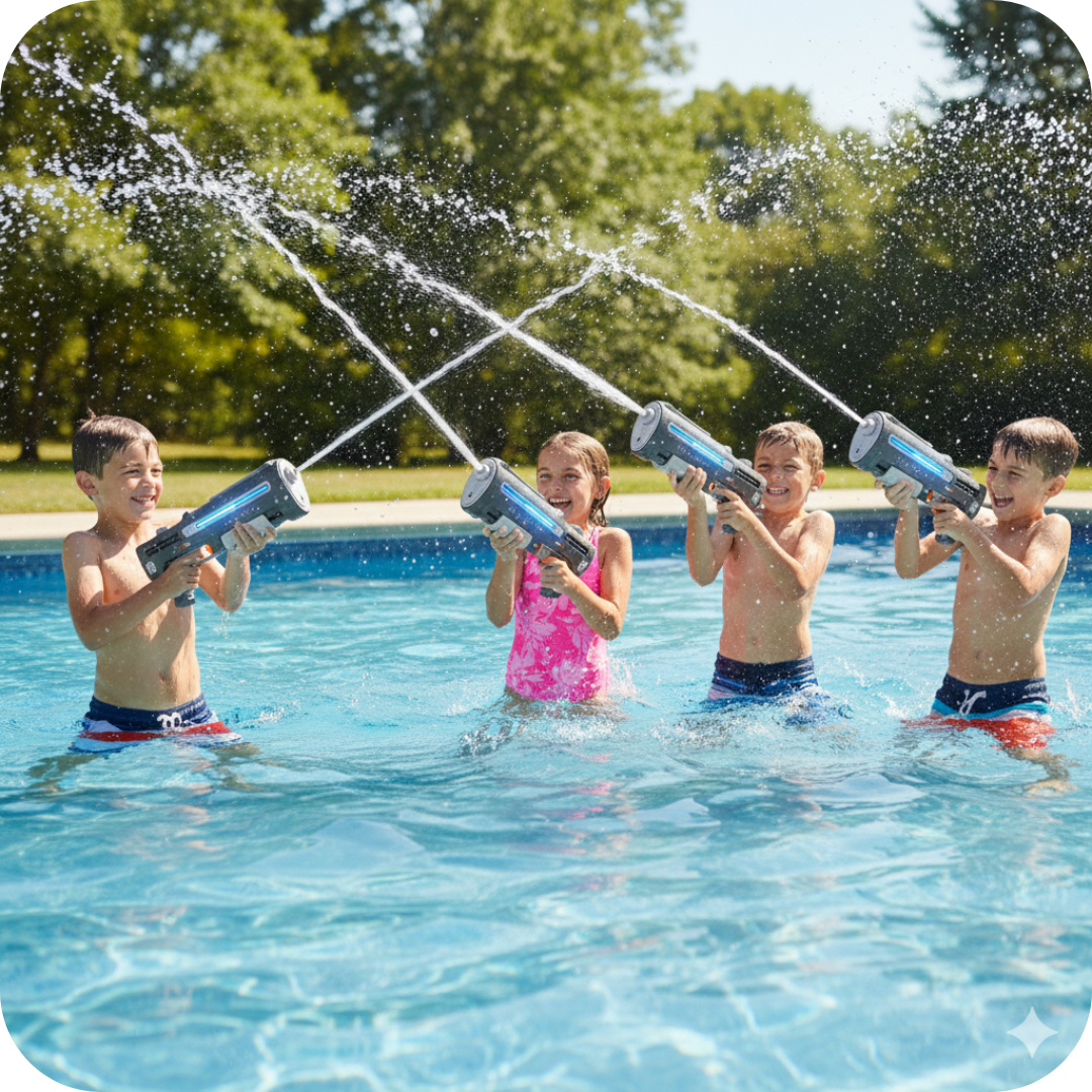 Continuous Spray Electric Water Gun | AquaBlaster