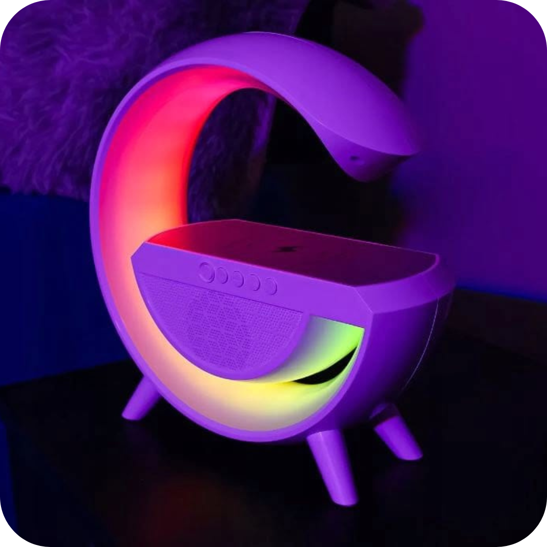 Speaker with Wireless Charging & RGB Lights | SoundGlow