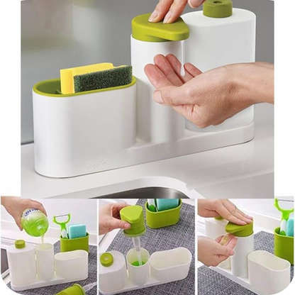 Detergent Dispenser with Sponge Holder | SoapBox