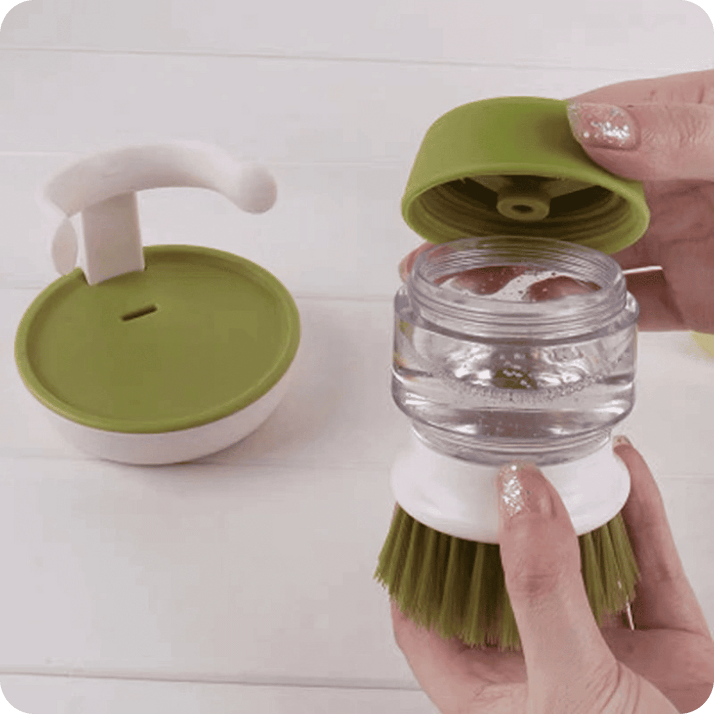 Soap Dispensing Brush | Pot Brush
