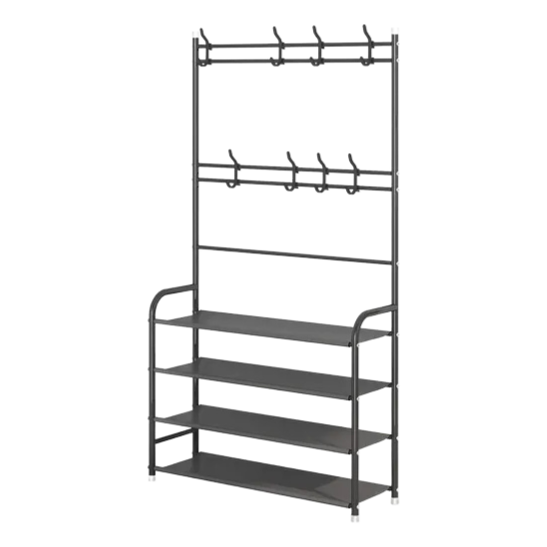 Multifunctional Coat Rack with Shoe Rack | RackSpace