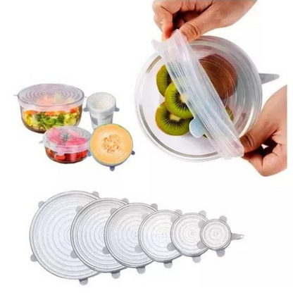 Set of 6 Silicone Stretch Lids | Tapa Max