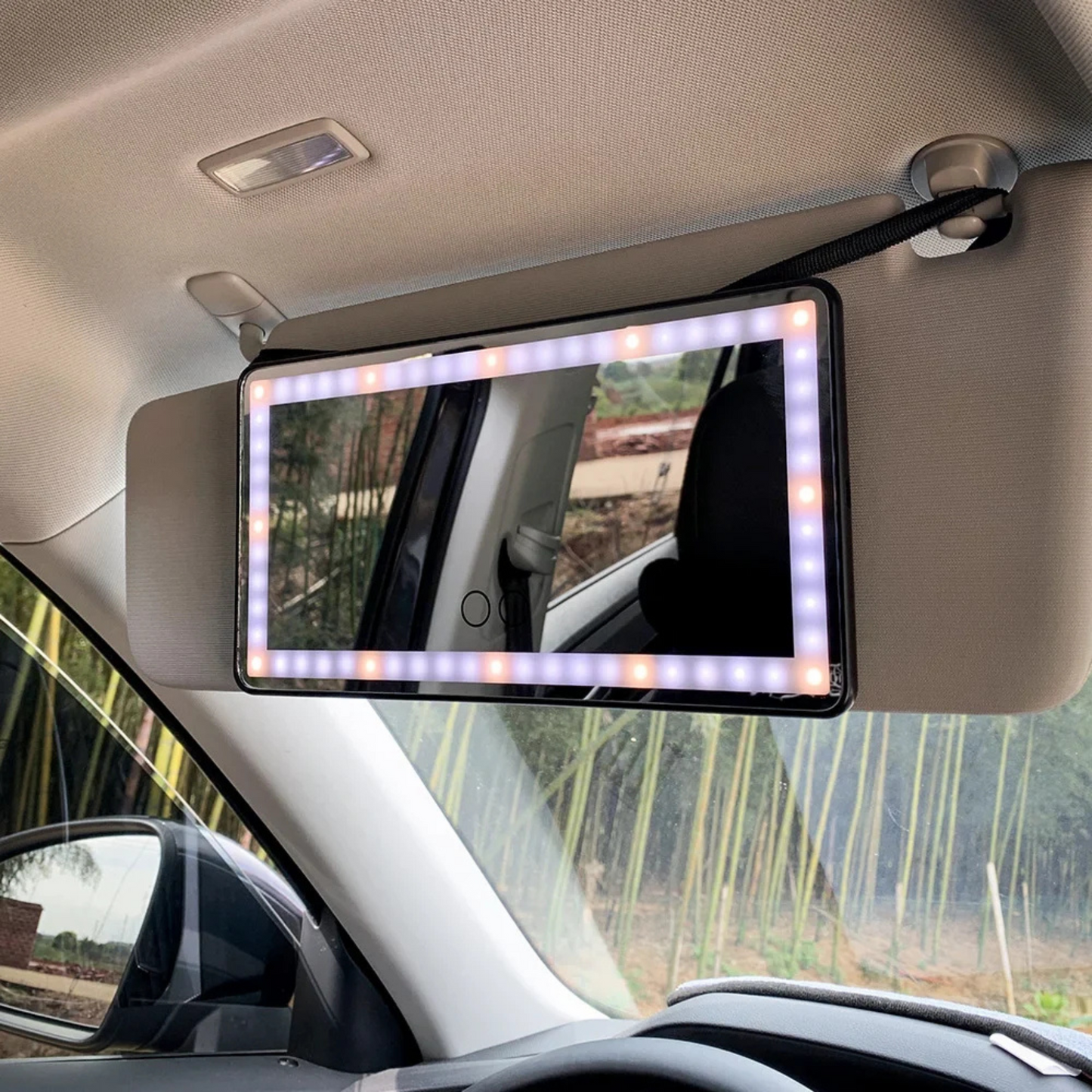 Car Mirror with LED Light | LumiMirror
