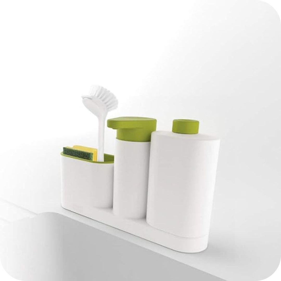 Detergent Dispenser with Sponge Holder | SoapBox