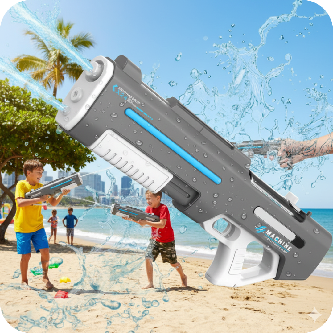 Continuous Spray Electric Water Gun | AquaBlaster