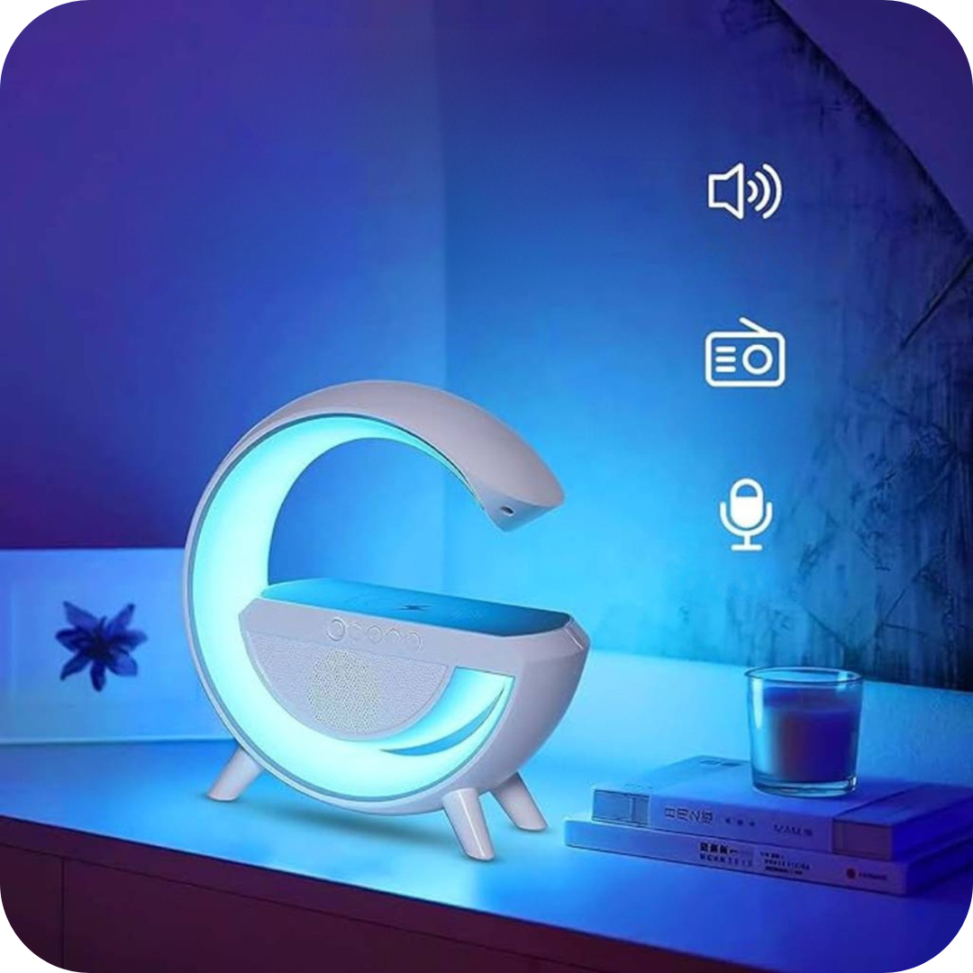 Speaker with Wireless Charging & RGB Lights | SoundGlow