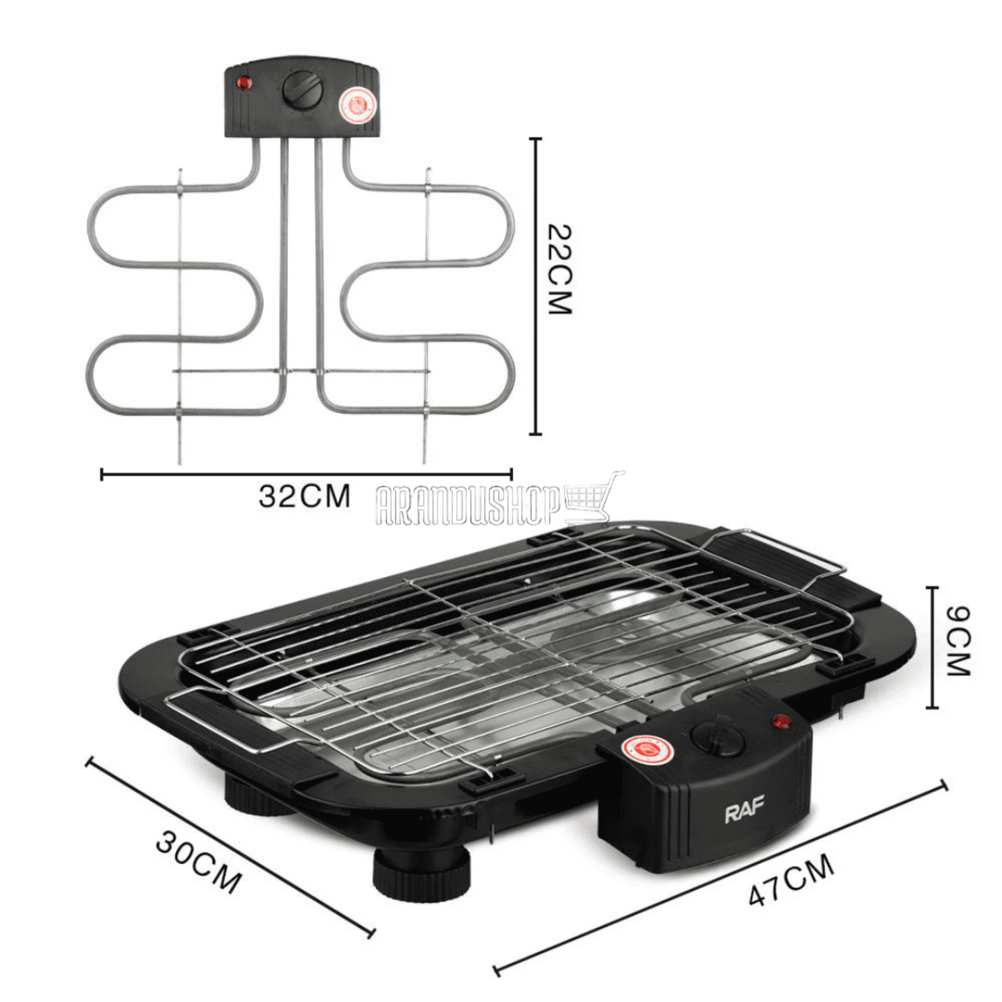 Electric Food Grill | Barbecue Grill