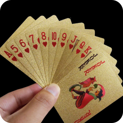 24K Gold-Finish Poker Cards | GoldDeck