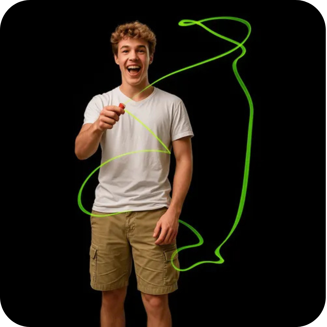 Floating LED Rope Launcher | GlowString