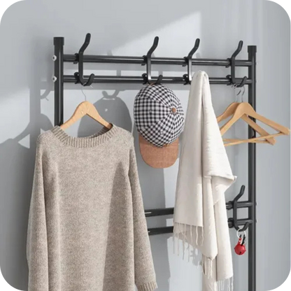 Multifunctional Coat Rack with Shoe Rack | RackSpace