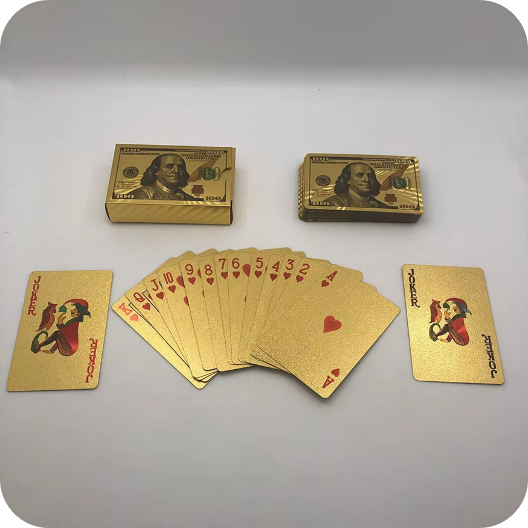 24K Gold-Finish Poker Cards | GoldDeck