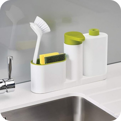 Detergent Dispenser with Sponge Holder | SoapBox
