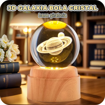 3D Crystal Space Design Lamp | CosmicSphere