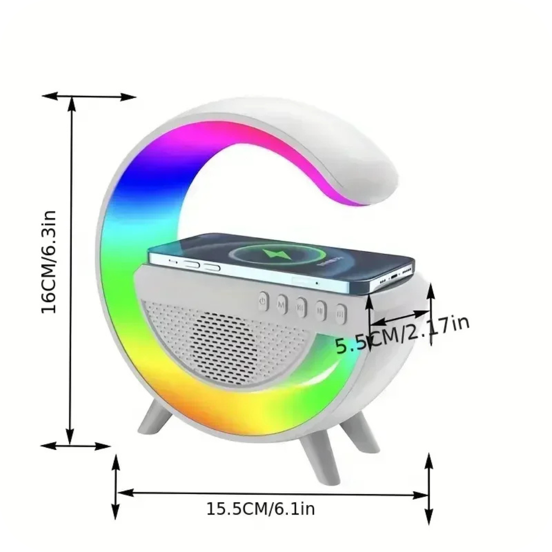 Speaker with Wireless Charging & RGB Lights | SoundGlow