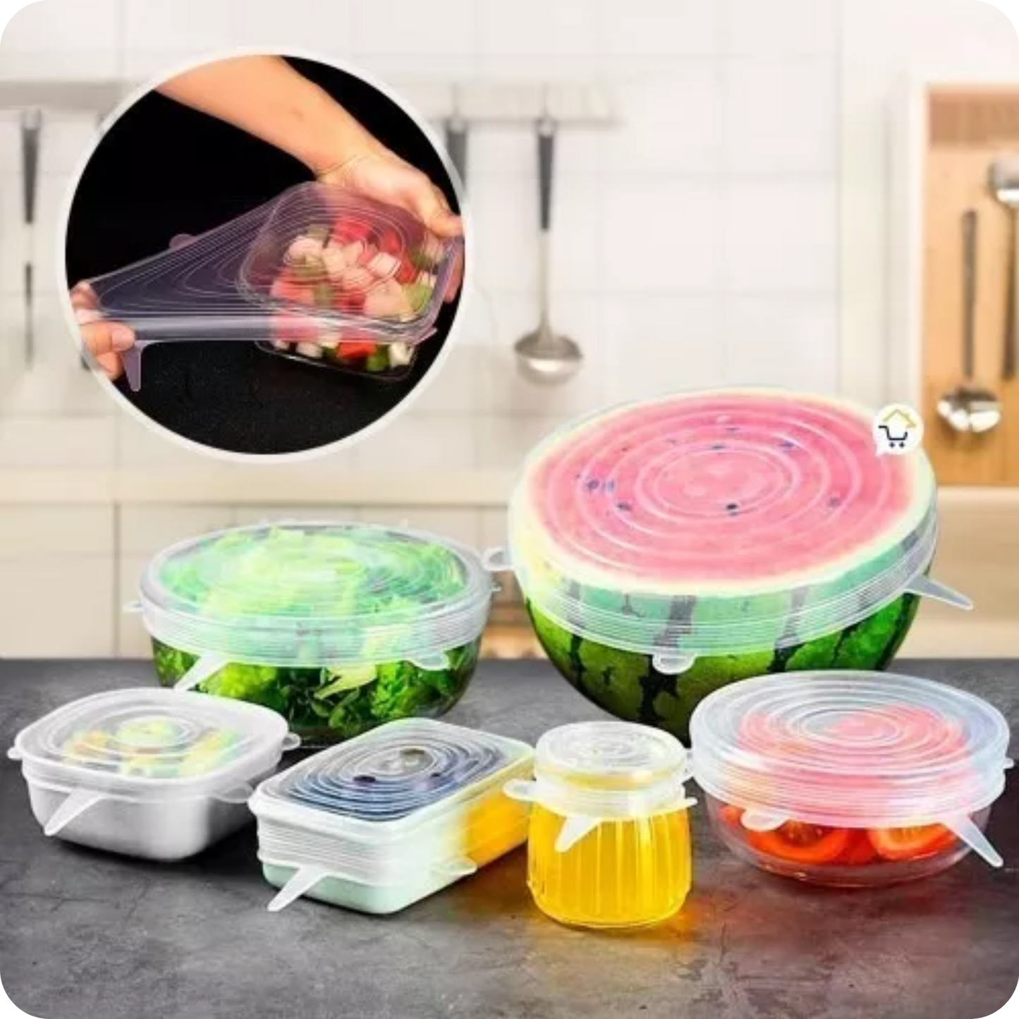 Set of 6 Silicone Stretch Lids | Tapa Max
